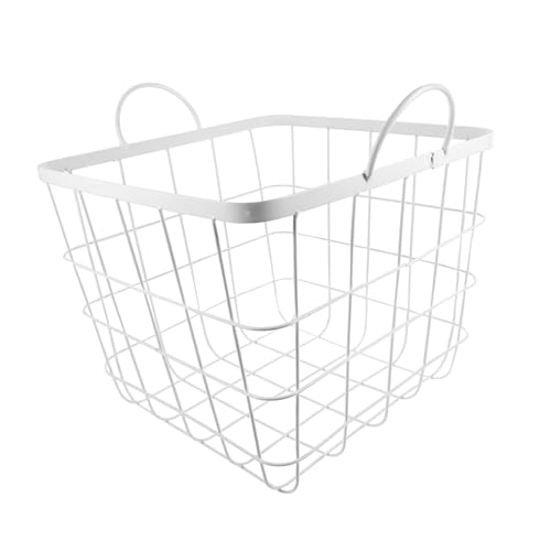 BESTYASH Aufbewahrungskorb Süßer Lagerkorb für Kosmetik Kleidung und Lebensmittel für Schlafzimmer und Badezimmer Stilvolles Design Sandweiß von BESTYASH