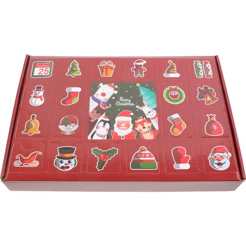 BESTYASH Box Treat Weihnachtsdeko Papier Tombola Hülle Quadratisch Süßigkeiten Personalisierbar Lustig Xmas Grün Einlösen Leerer Adventskalender Zum Befüllen Leerer Adventskalender Locher von BESTYASH