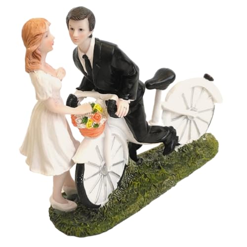 BESTYASH Brautpaar Cake Topper Aus Resin Hochzeitsdekoration Für Torten Einzigartige Figurine Für Hochzeiten Und Feiern Eleganter Tischschmuck Für Besondere Anlässe von BESTYASH