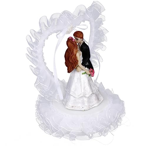 BESTYASH Brautpaar Figur Cake Topper Hochzeitstorte Dekoration Handbemalt Herz Langlebig Resin Romantische Hochzeitsdeko und Vielseitig für Fest und Erinnerung BESTYASH Brautpaar Figur Cake Topper Hochzeitstorte Dekoration Handbemalt Herz Langlebig Resin Romantische Hochzeitsdeko und Vielseitig für Fest und Erinnerung von BESTYASH
