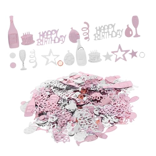 BESTYASH Buntes Happy Birthday Konfetti Leichte Geburtstags Deko Vielseitig als Tischdeko Fotorequisite und Partystreu für Festliche Feiern und BESTYASH Buntes Happy Birthday Konfetti Leichte Geburtstags Deko Vielseitig als Tischdeko Fotorequisite und Partystreu für Festliche Feiern und von BESTYASH