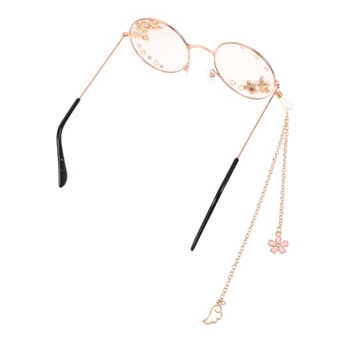 BESTYASH Cosplay Brille Mit Kette Für Frauen Und Teenager Kawaii Zubehör Mit Niedlichem Design Sonnenbrille Für Partys Und Festivals Leichte Und Robuste Accessoires Für Jeden Look von BESTYASH