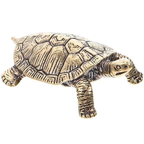 BESTYASH Dekorative Schildkröte Aus Messing Retro-Turtle Figurine Für Zuhause Und Büro Langlebiges Brass Ornament Für Kreative Tischdekoration Und Sammler von BESTYASH