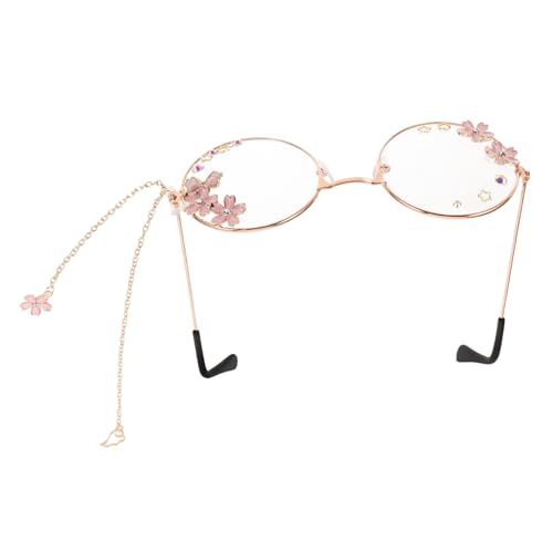 BESTYASH Einzigartige Brillenkette Für Damen – Kawaii-brille Mit Steampunk-rahmen Lolita-stil Leicht Und 1 Stück BESTYASH Einzigartige Brillenkette Für Damen – Kawaii-brille Mit Steampunk-rahmen Lolita-stil Leicht Und 1 Stück von BESTYASH