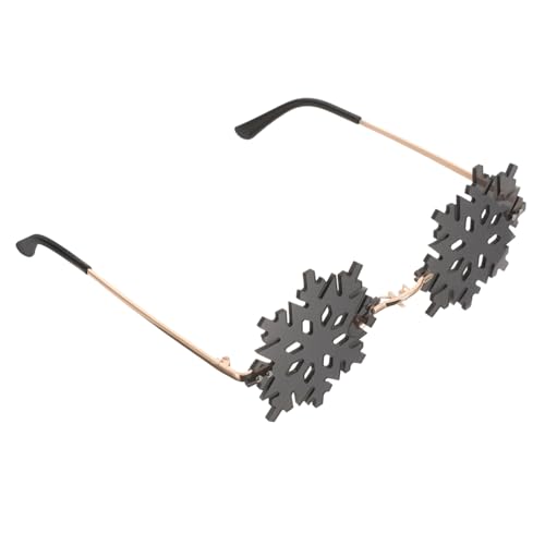 BESTYASH Einzigartige Sonnenbrille Mit Schneeflocken-design Randlose Brille Für Weihnachtsfeier Maskerade Karneval BESTYASH Einzigartige Sonnenbrille Mit Schneeflocken-design Randlose Brille Für Weihnachtsfeier Maskerade Karneval von BESTYASH