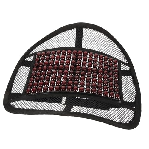 BESTYASH Ergonomisches Lendenwirbelstützkissen aus Atmungsaktivem Mesh und Holzperlen für Büro und Autositz Wissenschaftlich Geformt für Komfortable und Verbesserte Sitzhaltung BESTYASH Ergonomisches Lendenwirbelstützkissen aus Atmungsaktivem Mesh und Holzperlen für Büro und Autositz Wissenschaftlich Geformt für Komfortable und Verbesserte Sitzhaltung von BESTYASH