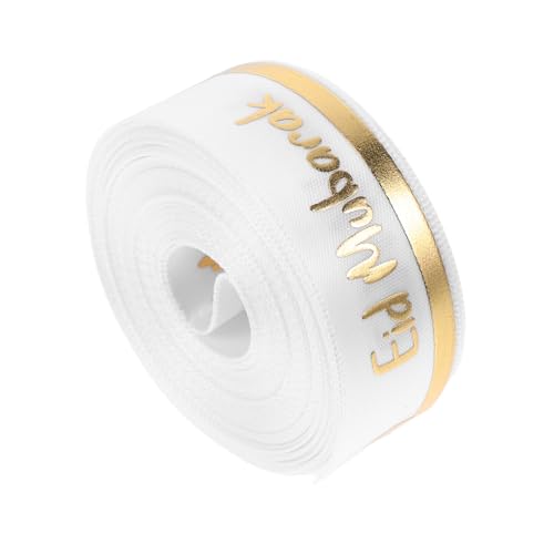 BESTYASH Fite Decorative Ribbon Partygeschenke Eid Mubarak-Bänder Geschenkband Geschenkverpackungsbänder handwerkliches islamische Partydekorationen eid liefert Polyester Weiß BESTYASH Fite Decorative Ribbon Partygeschenke Eid Mubarak-Bänder Geschenkband Geschenkverpackungsbänder handwerkliches islamische Partydekorationen eid liefert Polyester Weiß von BESTYASH