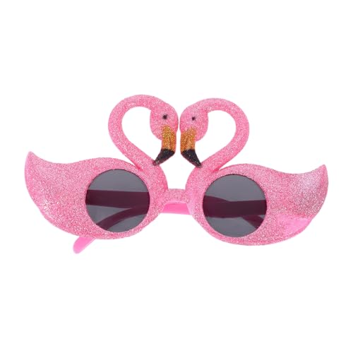 BESTYASH Flamingo-Brille lustig Neuartige Disco- Glitzernde Flamingo- Henne Getränke Wein fasching brille faschingsbrille sommer brille Party Gefälligkeiten Plastik von BESTYASH