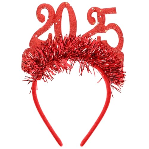 BESTYASH Glitzer Haarreif für Silvester Rotes Stirnband mit Goldfolie für Neujahrsfeiern Auffälliger Haarschmuck für Haartypen Accessoire für Partys und Besondere Anlässe BESTYASH Glitzer Haarreif für Silvester Rotes Stirnband mit Goldfolie für Neujahrsfeiern Auffälliger Haarschmuck für Haartypen Accessoire für Partys und Besondere Anlässe von BESTYASH
