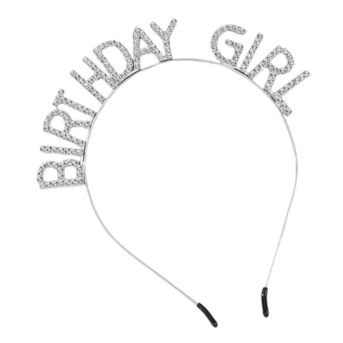 BESTYASH Glitzernde Geburtstagskrone Stirnband mit Strass Party Haaraccessoire für Frauen für Feiern Hochzeiten und Besondere Anlässe von BESTYASH