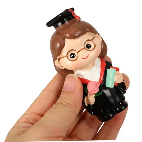 BESTYASH Graduation Cake Dekoration Resin Figurine Sichere und Langlebige Doktorin Topper Vielseitig für Kuchen Cupcakes und Desktop für Abschlussfeier und Festliche Anlässe von BESTYASH