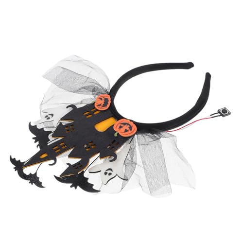 BESTYASH Halloween Leuchtstirnband Damen Schloss Haarreifen mit Design Spukiger Haarschmuck für Kostüm und Cosplay Partys Leuchtender Halloween Haarreif für Festliche Events BESTYASH Halloween Leuchtstirnband Damen Schloss Haarreifen mit Design Spukiger Haarschmuck für Kostüm und Cosplay Partys Leuchtender Halloween Haarreif für Festliche Events von BESTYASH