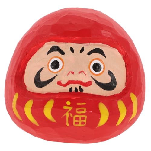 BESTYASH Handgefertigte Holzfigur Bodhidharma Japanische Miniaturstatue Desktop Dekoration Glücksbringer Feng Shui Wohnkultur Natürliche Holzkunst Handgeschnitzt BESTYASH Handgefertigte Holzfigur Bodhidharma Japanische Miniaturstatue Desktop Dekoration Glücksbringer Feng Shui Wohnkultur Natürliche Holzkunst Handgeschnitzt von BESTYASH