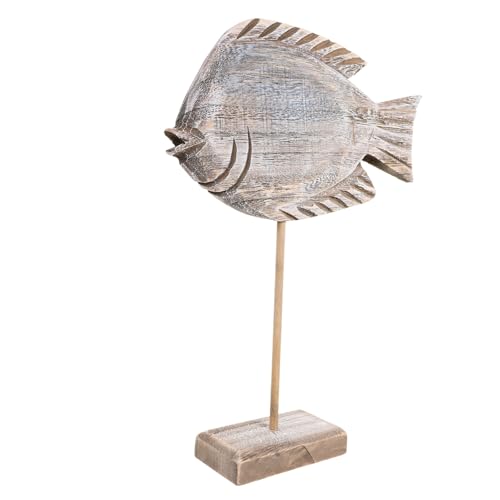 BESTYASH Handgefertigte Holzfisch Skulptur Groß Solide Holzfigur als Tisch und Wohnraumdekoration Nautisches Design für Büro Zuhause Geschenkidee für Familie und Freunde BESTYASH Handgefertigte Holzfisch Skulptur Groß Solide Holzfigur als Tisch und Wohnraumdekoration Nautisches Design für Büro Zuhause Geschenkidee für Familie und Freunde von BESTYASH