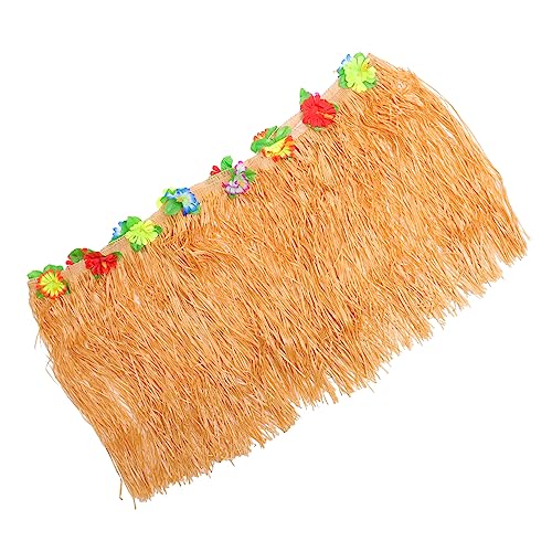 BESTYASH Hawaii Tischrock mit Großen Hibiskusblumen Dekorative Tischdekoration für Hochzeiten Strandpartys und Festlichkeiten Accessoire für Drinnen und Draußen von BESTYASH