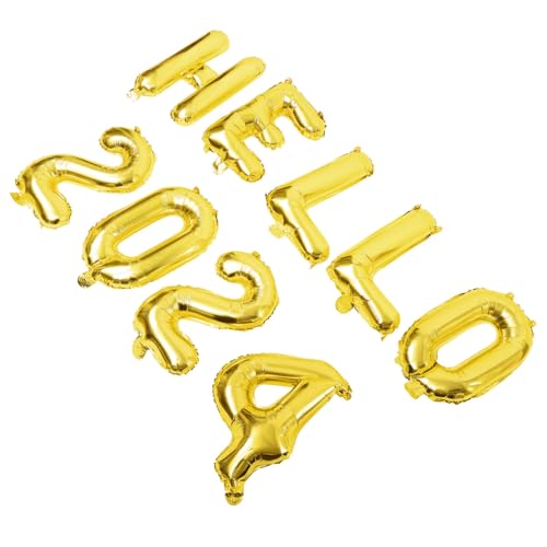 BESTYASH Hello Folienballon Gold Party Dekoration Zahlen und Buchstabenballons für Neujahr Jubiläen Firmenfeiern Foto Requisiten Langlebige Aluminiumfolie Festliche BESTYASH Hello Folienballon Gold Party Dekoration Zahlen und Buchstabenballons für Neujahr Jubiläen Firmenfeiern Foto Requisiten Langlebige Aluminiumfolie Festliche von BESTYASH