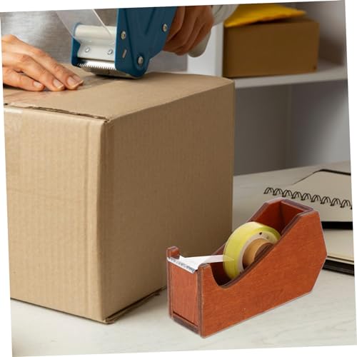 BESTYASH Holz Klebebandspender Tierform Langlebiger Schreibtischabroller Einfach Bedienbarer Tragbarer Klebebandschneider Dekorativer Bürobedarf Kompakt Wal Design von BESTYASH