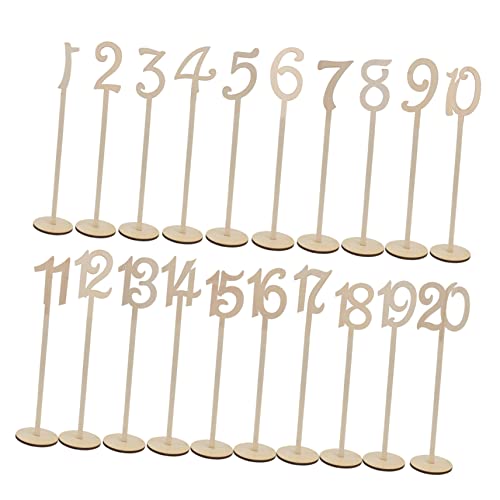 BESTYASH Holz Tischnummern mit Rundem Sockel Leichte Natürliche Holz Aufsteller für Hochzeit Party Dekoration und Wiederverwendbar zum Beschriften und Tischnummern Hochzeitsfeier BESTYASH Holz Tischnummern mit Rundem Sockel Leichte Natürliche Holz Aufsteller für Hochzeit Party Dekoration und Wiederverwendbar zum Beschriften und Tischnummern Hochzeitsfeier von BESTYASH