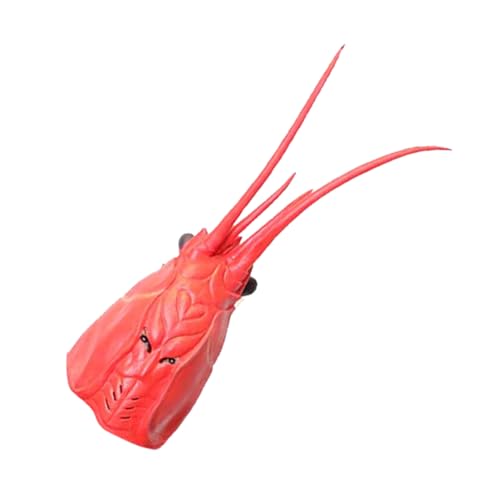 BESTYASH Hummer Maske Lobster Cosplay Prop Realistische Tierkopfverkleidung Leicht Komfortabel Rote Krabbenklauen Halloween Party Zubehör BESTYASH Hummer Maske Lobster Cosplay Prop Realistische Tierkopfverkleidung Leicht Komfortabel Rote Krabbenklauen Halloween Party Zubehör von BESTYASH