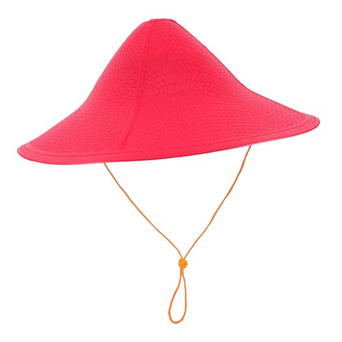 BESTYASH Japanischer Retro Partyhut aus Geflochtenem Kunststoff Einzigartiger Ninja Dekorationshut Leichter Sonnenhut für Outdoor Farmer Konischer Vintage Stil für Tanz und Kostüm von BESTYASH