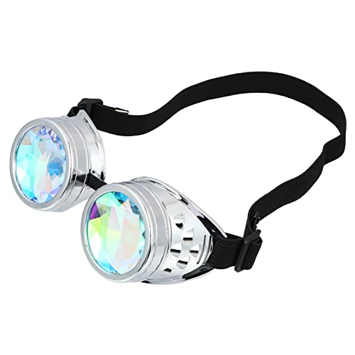 BESTYASH Kaleidoskop-Brille ferngläser kinderferngläser festival glasses dekobrille schnapsgläser winddichte Kaleidoskopbrille Brille mit Kaleidoskop-Linse -Objektive Silver BESTYASH Kaleidoskop-Brille ferngläser kinderferngläser festival glasses dekobrille schnapsgläser winddichte Kaleidoskopbrille Brille mit Kaleidoskop-Linse -Objektive Silver von BESTYASH