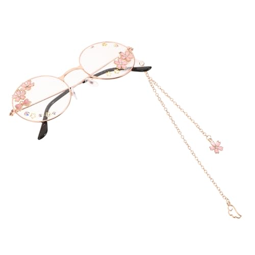 BESTYASH Kawaii Brille Mit Kette Für Frauen Cosplay-accessoire Runde Sonnenbrille Mit Schleifen-design Leicht Und Langlebig Für Partys Und Besondere Anlässe BESTYASH Kawaii Brille Mit Kette Für Frauen Cosplay-accessoire Runde Sonnenbrille Mit Schleifen-design Leicht Und Langlebig Für Partys Und Besondere Anlässe von BESTYASH