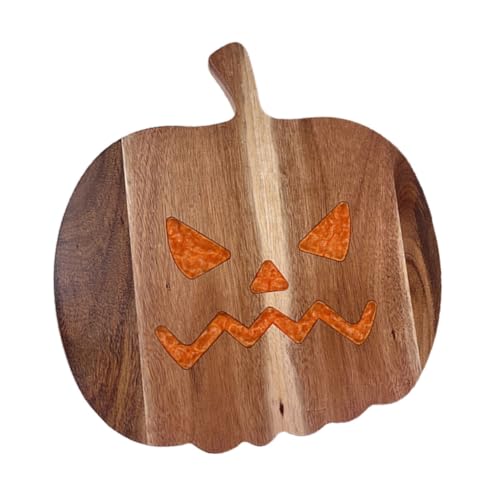 BESTYASH Kürbisformiges Schneidebrett aus Holz für Steak Obst und Gemüse Vielseitige Servierplatte für Halloween Feiern BESTYASH Kürbisformiges Schneidebrett aus Holz für Steak Obst und Gemüse Vielseitige Servierplatte für Halloween Feiern von BESTYASH