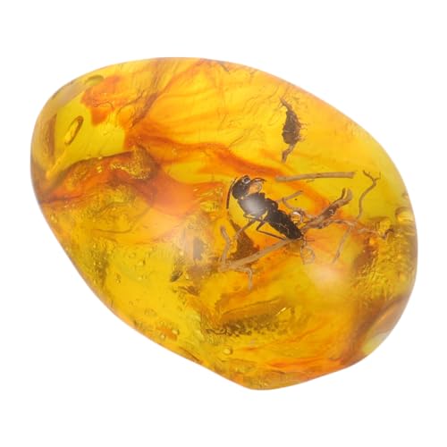 BESTYASH Kunstharz Bernstein Anhänger mit Insektenexemplar Handarbeit Langlebige Farbe Kleine für DIY Schmuck Wohn und Schreibtischdekoration für Sammler und Bastler von BESTYASH