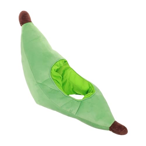BESTYASH Lustiger Bananenhut Kostüm für Erwachsene Weiches Bequemes Fruchthaarteil für Halloween Gruppen Cosplay Familienfeiern Fotoshootings Grünes Novelty Banana Headpiece von BESTYASH