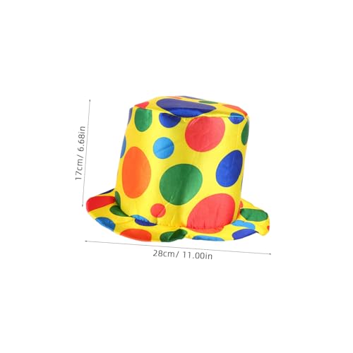 BESTYASH Lustiger Cosplay Clown Hut Dekorativ für Halloween Karneval Party Bühnenauftritt Festliche Kopfbedeckung für Erwachsene von BESTYASH