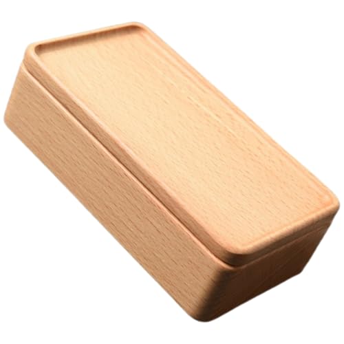 BESTYASH Massive Holzkiste Schmuckschatulle mit Magnetischem Verschluss Mehrfache Fächer für Ringe und Ohrringe Tragbare Schmuckaufbewahrung aus Hochwertigem Buchenholz als Reise von BESTYASH