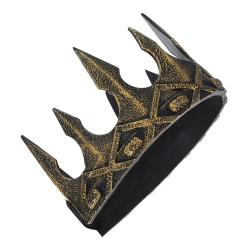 BESTYASH Mittelalterliche Königskrone aus Weichem PU Retro Stirnband für Herren Cosplay Kostüm Zubehör für Halloween Party Theater Geburtstagsfeier und Festveranstaltungen von BESTYASH