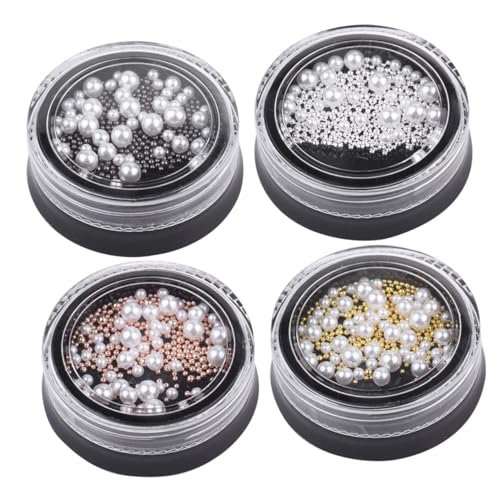 BESTYASH Nagelkunst Perlen Weiß Imitationsperlen Edelstahlrund DIY Maniküre Zubehör für Frauen Mädchen Nageldesign Nail Art Pearls BESTYASH Nagelkunst Perlen Weiß Imitationsperlen Edelstahlrund DIY Maniküre Zubehör für Frauen Mädchen Nageldesign Nail Art Pearls von BESTYASH