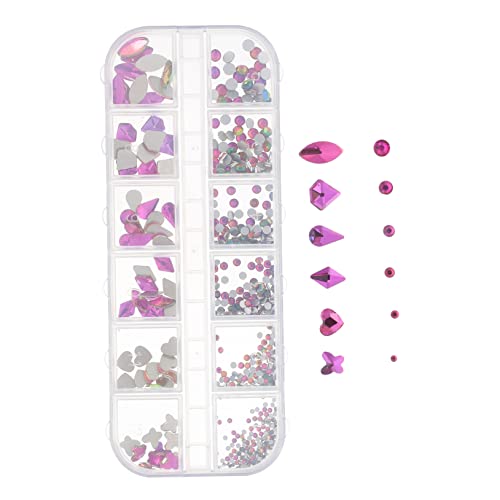 BESTYASH Nailart Zubehör Nageldekoration Nailart Strasssteine ​​Nagelzubehör Maniküre Nagelstecker Strasssteine ​​Schmucksteine ​​Für Nägel Basteln Edelsteine ​​Für Nägel Nagelsteine von BESTYASH