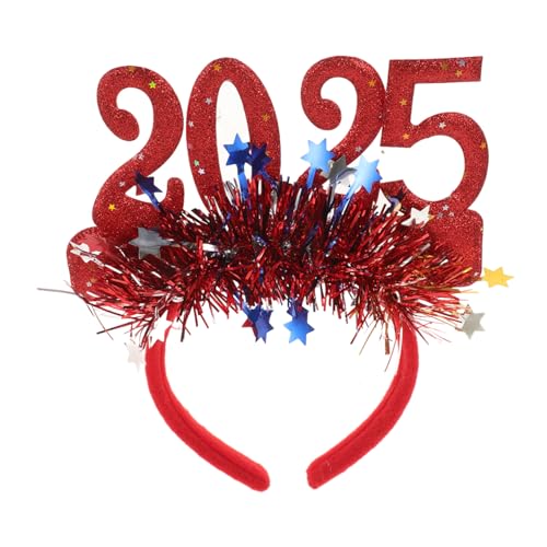 BESTYASH Neujahrs Stirnband Glitzerndes Party Haarband Rotes Festliches Haarschmuck für Silvester Geburtstag und Jahreswechsel Feier BESTYASH Neujahrs Stirnband Glitzerndes Party Haarband Rotes Festliches Haarschmuck für Silvester Geburtstag und Jahreswechsel Feier von BESTYASH