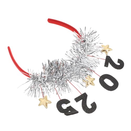 BESTYASH Neujahrs stirnband mit Sternengirlande Plastikfestes Wiederverwendbares Kopfschmuck accessoire für Silvesterpartys und Festliche Jahreswechselveranstaltungen Komfortabel und von BESTYASH