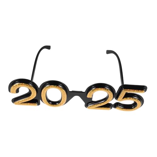 BESTYASH Neujahrsbrille Goldene Partybrille für Silvester Feier Festliche Fotorequisiten Komfortable Brille für Jahreswechsel Events BESTYASH Neujahrsbrille Goldene Partybrille für Silvester Feier Festliche Fotorequisiten Komfortable Brille für Jahreswechsel Events von BESTYASH