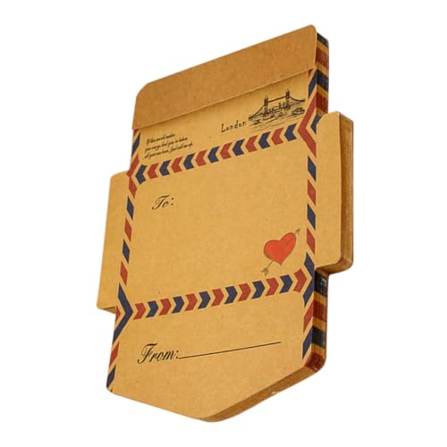 BESTYASH Notebook -nachrichtenbuch Vintage -umschläge Registerkarten Für Seitenmarkierungen Schreibwaren Postkartenumschläge Täglicher Planungsblock Selbstklebende Notizblöcke Khaki Papier von BESTYASH