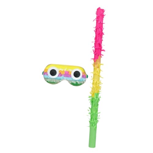 BESTYASH Pinata mit Schläger und Augenmaske Party Zubehör für Geburtstagsfeiern Geeignet für Erwachsene Robustes Design für Unvergesslichen Spaß Beim Pinata Hit von BESTYASH