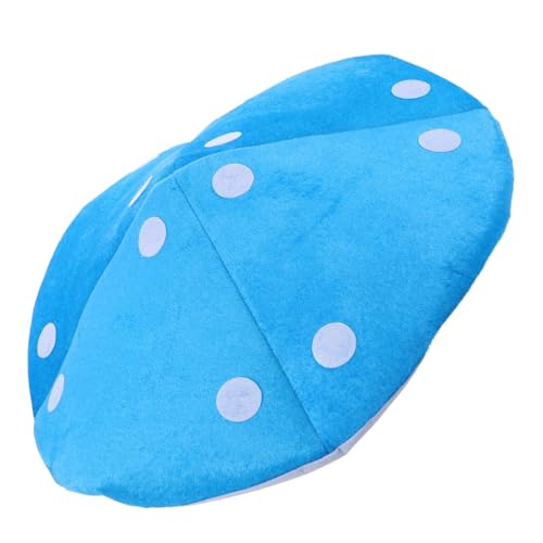 BESTYASH Plüsch Pilzhut für Halloween und Cosplay Großer Weicher Fedora Hut mit Breiter Krempe Lustige Kopfbedeckung für Festival mottopartys Bühnenauftritte und Kostümfeste von BESTYASH