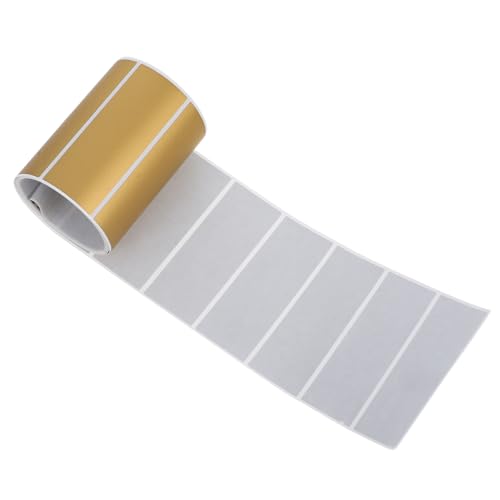 BESTYASH Rechteckige Rubbelaufkleber Gold Rolle Kratzbare Aufkleber für Partyspiele Klassenzimmer Belohnungen DIY Projekte mit Lichtundurchlässiger Haftstarker Papierbeschichtung von BESTYASH