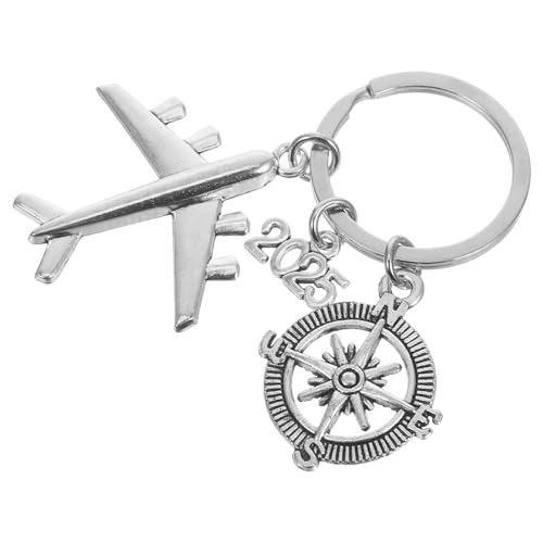 BESTYASH Reise-Schlüsselanhänger zum Aufhängen Flugzeug Schlüsselanhänger Ebene Ring Schmuck Gegenwärtig Gastgeschenke für Reisen Schlüsselbundanhänger Zinklegierung Silver BESTYASH Reise-Schlüsselanhänger zum Aufhängen Flugzeug Schlüsselanhänger Ebene Ring Schmuck Gegenwärtig Gastgeschenke für Reisen Schlüsselbundanhänger Zinklegierung Silver von BESTYASH