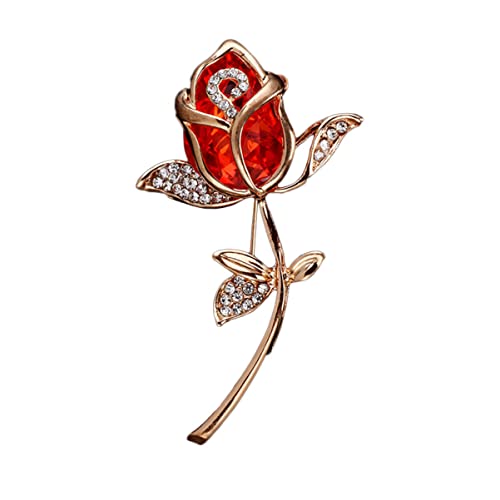 BESTYASH Rote Wasserfall Rosenbrosche aus Kristallglas Lustige Anstecknadel für Damen als Modisches Accessoire für Kleidung und Taschen für BESTYASH Rote Wasserfall Rosenbrosche aus Kristallglas Lustige Anstecknadel für Damen als Modisches Accessoire für Kleidung und Taschen für von BESTYASH