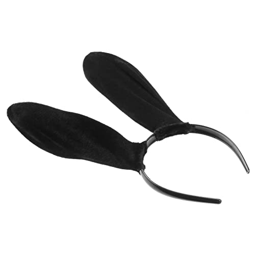 BESTYASH Schwarzes Hasenohren Haarband Halloween Stirnband Karneval Kopfschmuck Cosplay Kostüm Zubehör für Party Maskerade Erwachsene BESTYASH Schwarzes Hasenohren Haarband Halloween Stirnband Karneval Kopfschmuck Cosplay Kostüm Zubehör für Party Maskerade Erwachsene von BESTYASH