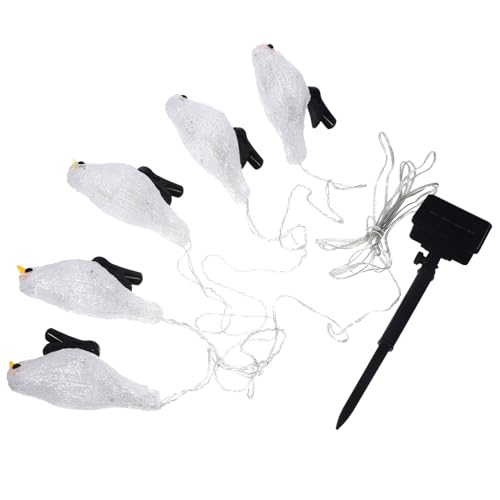 BESTYASH Solar LED Vogel Lichterkette für Garten und Terrasse Energiesparend mit Weißen Vögeln für Festliche Dekoration im Freien BESTYASH Solar LED Vogel Lichterkette für Garten und Terrasse Energiesparend mit Weißen Vögeln für Festliche Dekoration im Freien von BESTYASH