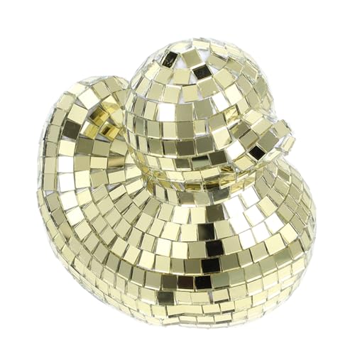BESTYASH Spiegel Dekoente Glasfigur Disco Stil Goldfarben Langlebige Tischdekoration Detailreiches Tiermodell für Party Hochzeit Vielseitiges und Foto Requisite BESTYASH Spiegel Dekoente Glasfigur Disco Stil Goldfarben Langlebige Tischdekoration Detailreiches Tiermodell für Party Hochzeit Vielseitiges und Foto Requisite von BESTYASH