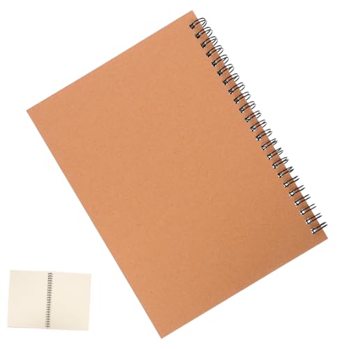 BESTYASH Spiralnotizbuch mit Braunem Rindsledercover Hochwertiges Notizbuch für Büroangestellte für Notizen Skizzen und Tägliche Planung von BESTYASH