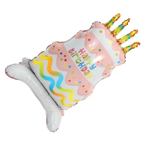 BESTYASH Stehender Cake Aluminium Folienballon Lustiger Lebensechter Kuchenballon für Geburtstagsfeiern Einfache Inflation Langlebig Tolle Dekoration für Partys BESTYASH Stehender Cake Aluminium Folienballon Lustiger Lebensechter Kuchenballon für Geburtstagsfeiern Einfache Inflation Langlebig Tolle Dekoration für Partys von BESTYASH