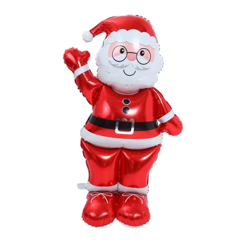 BESTYASH Stehender Weihnachtsmann Luftballon Aluminiumfolie Wiederverwendbar Weihnachtsdeko Cartoon Weihnachtsmann Aufblasbarer Party Dekoration Festliche BESTYASH Stehender Weihnachtsmann Luftballon Aluminiumfolie Wiederverwendbar Weihnachtsdeko Cartoon Weihnachtsmann Aufblasbarer Party Dekoration Festliche von BESTYASH