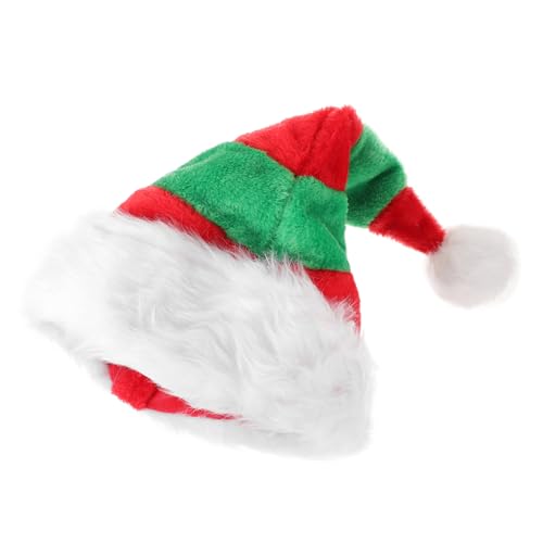 BESTYASH Unisex Weihnachtsmütze Plüsch Santa Hut Weicher Verstärkter Samt Weihnachtskopfschmuck für Erwachsene Lustiger Xmas Party Hut für Feiertage und Festliche Feiern BESTYASH Unisex Weihnachtsmütze Plüsch Santa Hut Weicher Verstärkter Samt Weihnachtskopfschmuck für Erwachsene Lustiger Xmas Party Hut für Feiertage und Festliche Feiern von BESTYASH